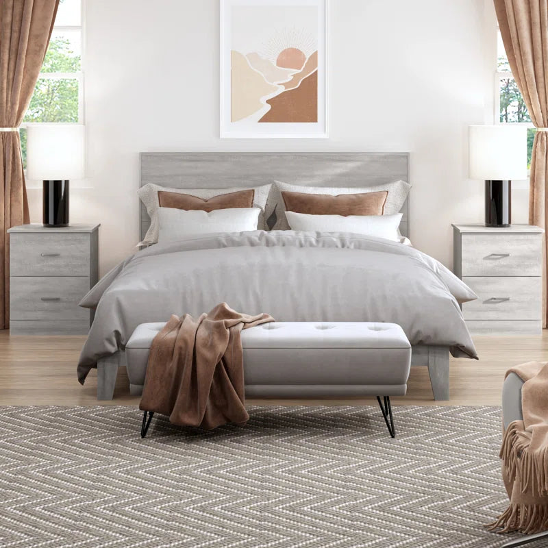 Allyannah 23.6" 2-Drawer Nightstand