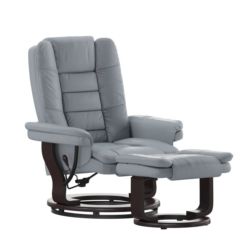 Shebeen Swivel Recliner with Ottoman
