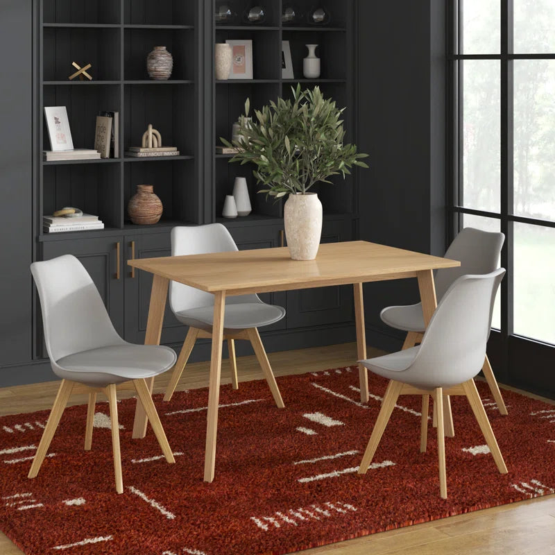 Armad Solid Wood Base Dining Table