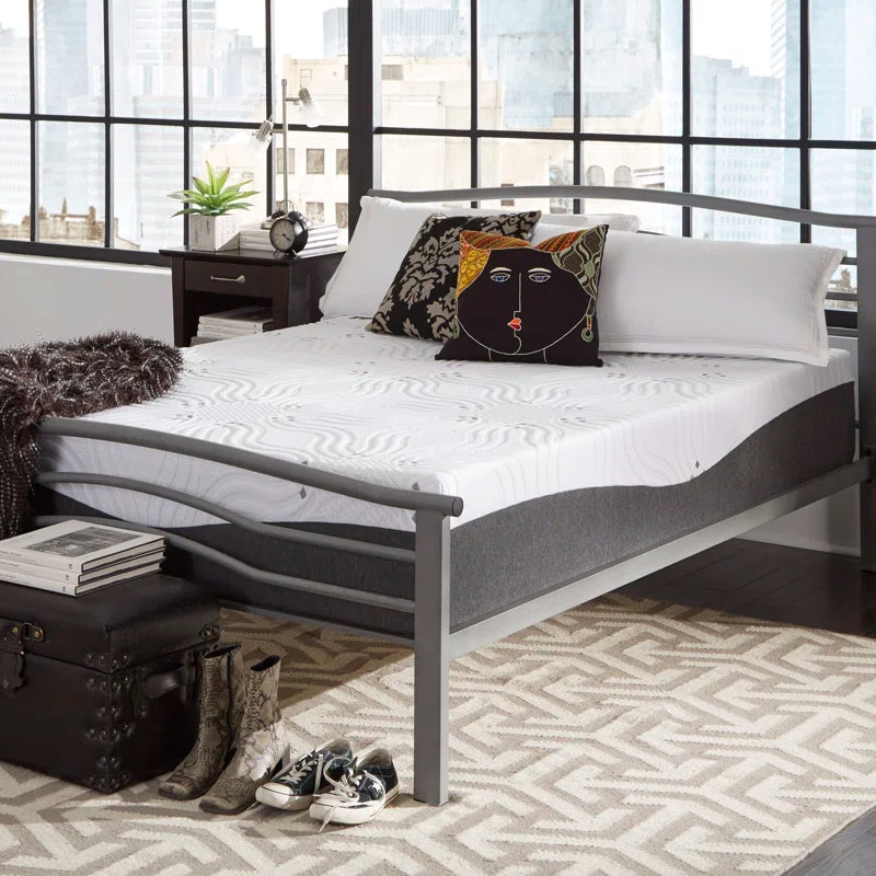 Medium Gel Memory Foam Mattress and Box Spring
