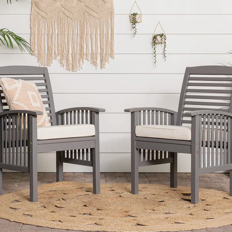 Outdoor Dining Armchair with Cushion