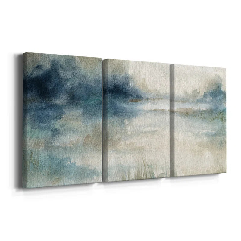 " Still Evening Waters II " 3 - Pieces Painting Print