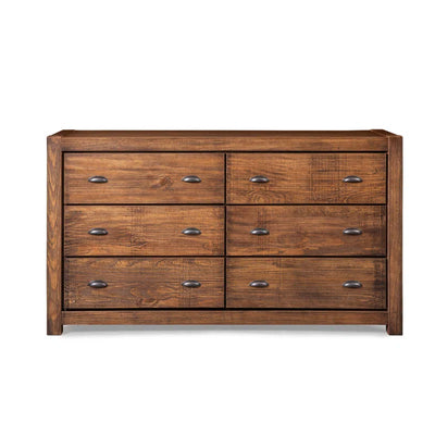 Montauk Solid Wood 59.5'' W 6 - Drawer Dresser