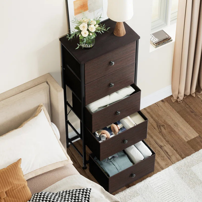 Ojaswi 5-Drawer Dresser, Chest of Drawers, Bedroom Dresser