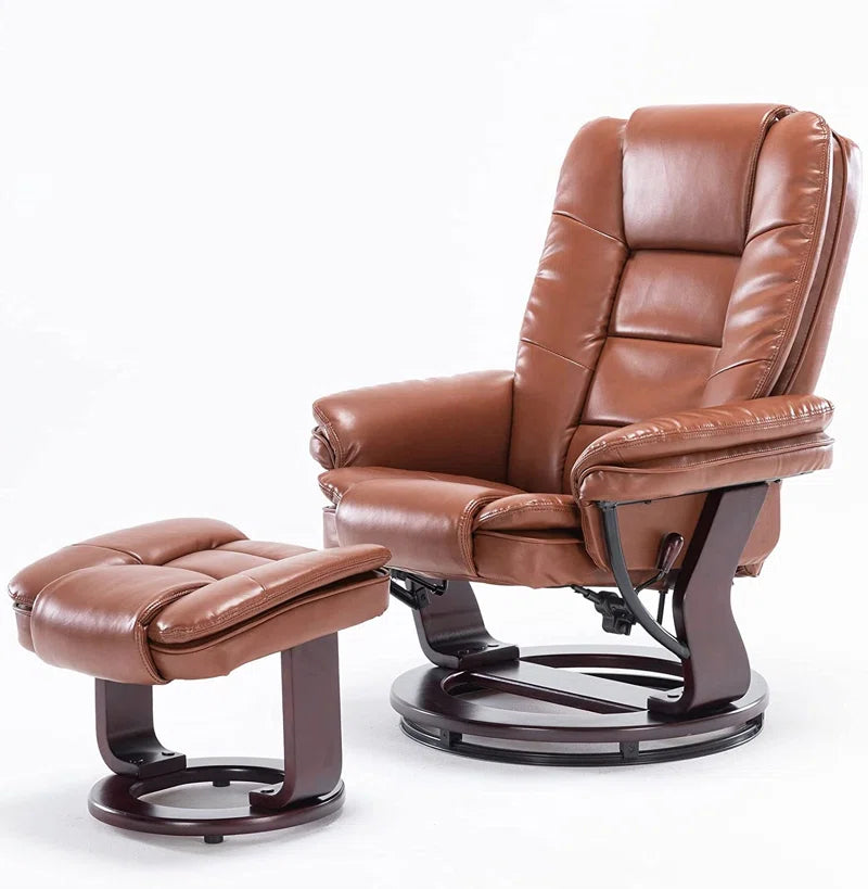 Shebeen Swivel Recliner with Ottoman