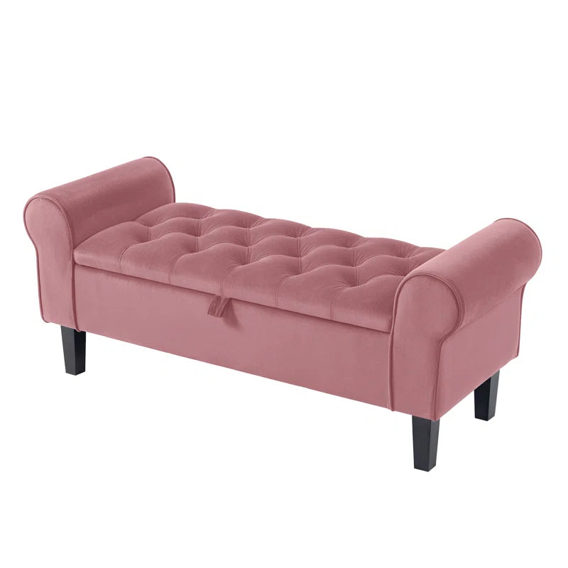 Jillia Velvet Upholstered Storage Bench