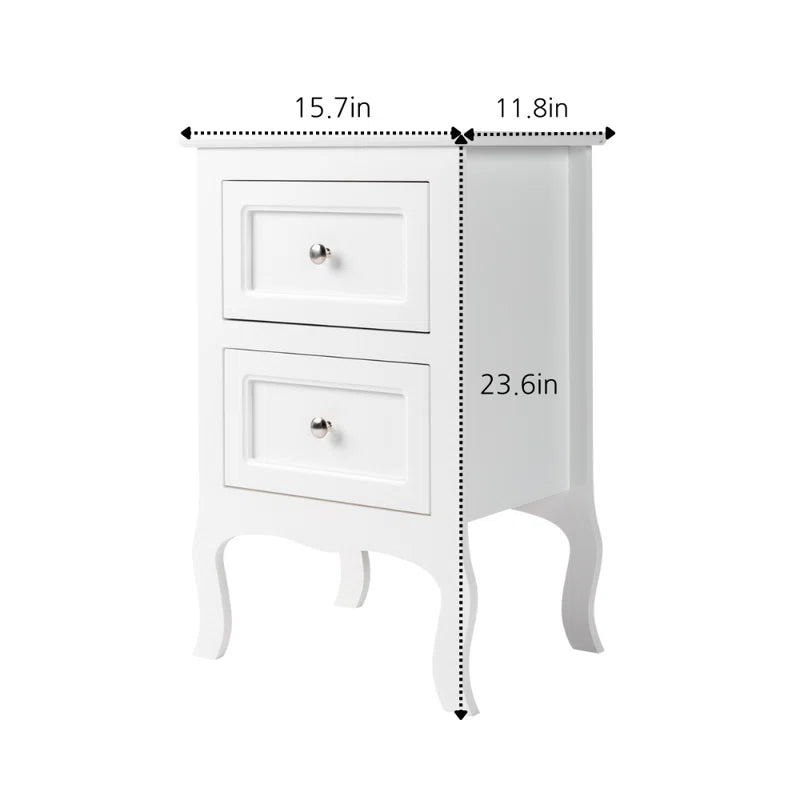 Authement 2 - Drawer End Table Storage Cabinet (Set of 2)