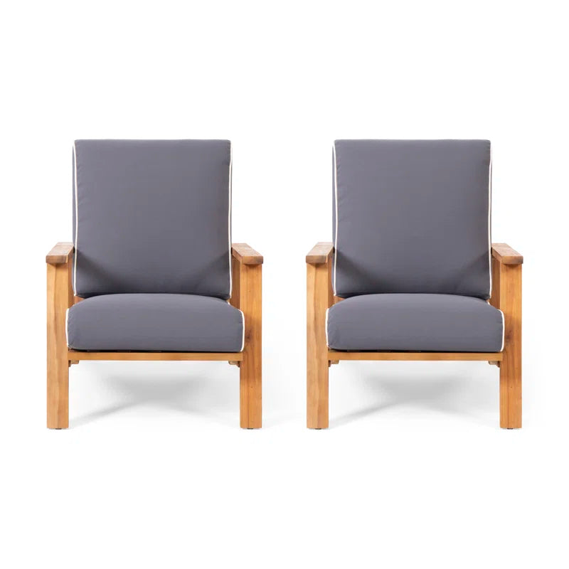 Isham Patio Chair with Cushions