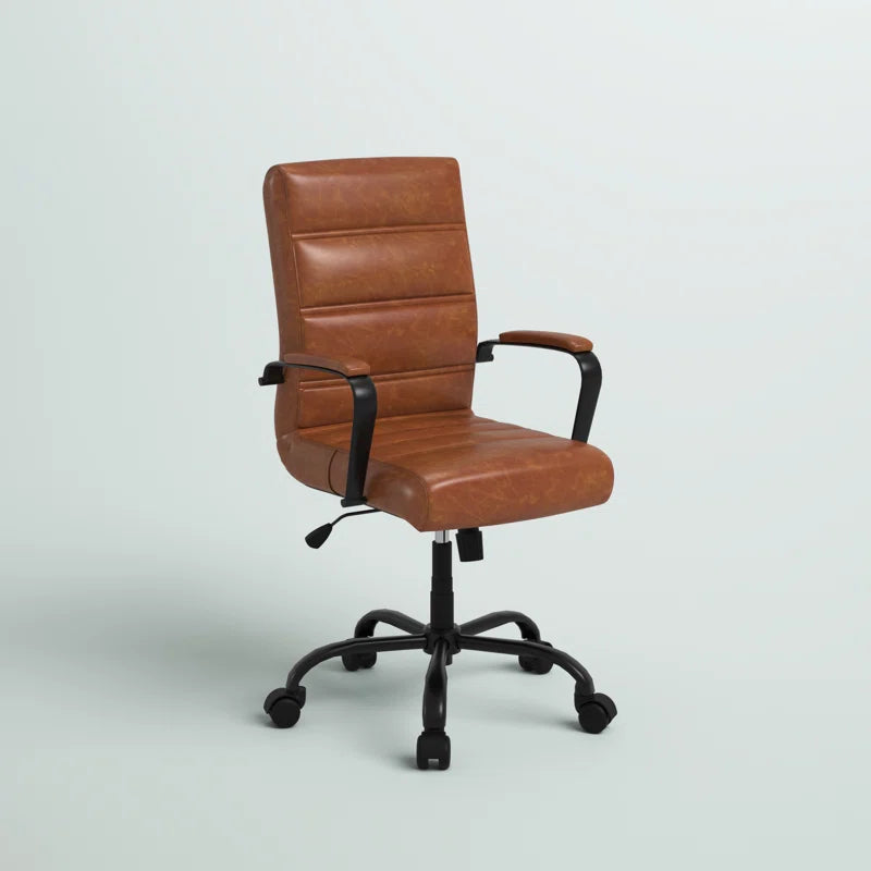 Wayfair Basics Ergonomic Upholstered High-Back Swivel Office Chair