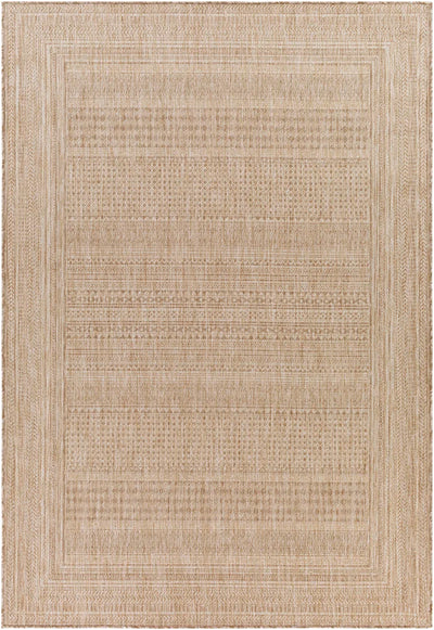Camar Oriental Indoor/Outdoor Area Rug in Khaki
