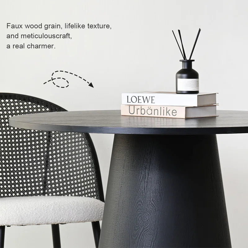 Agne 35" round Pedestal Dining Table