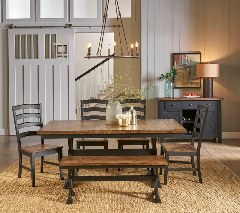 Lynda Solid Wood Bench
