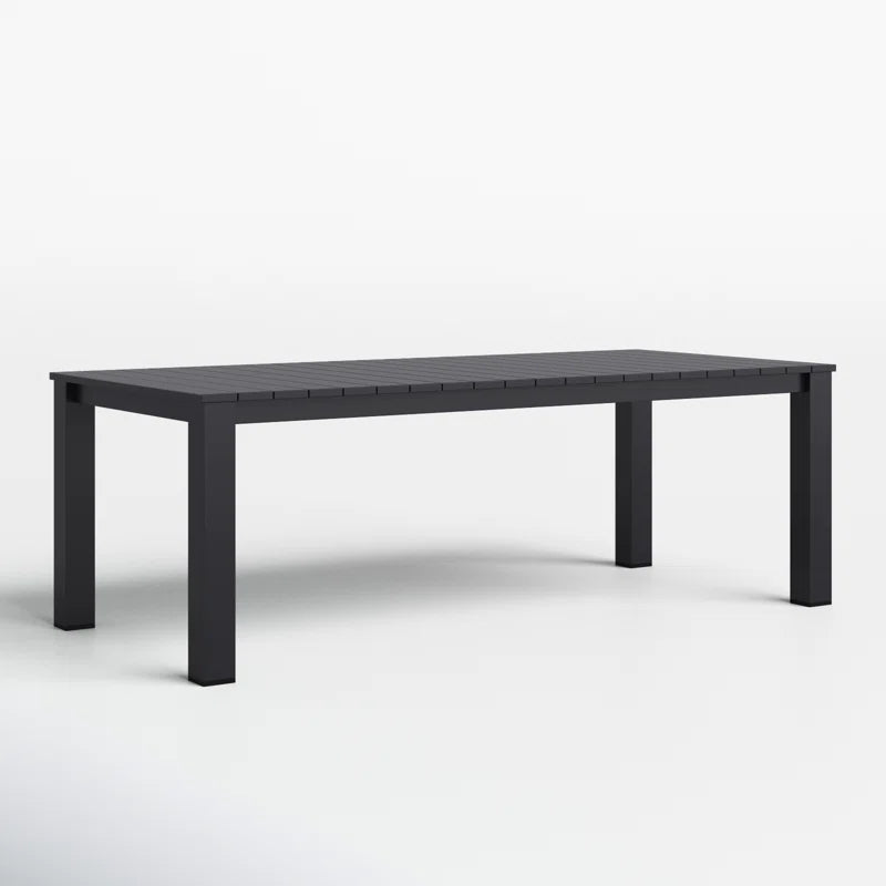 Amazonia Outdoor Patio Ammelie Aluminum Rectangular Dining Table