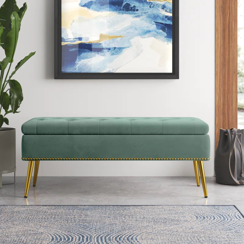 Kajana Upholstered Flip Top Storage Bench
