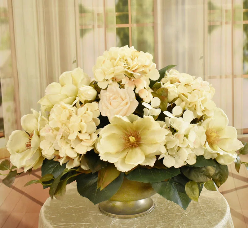 Faux Silk Arrangement in Vase