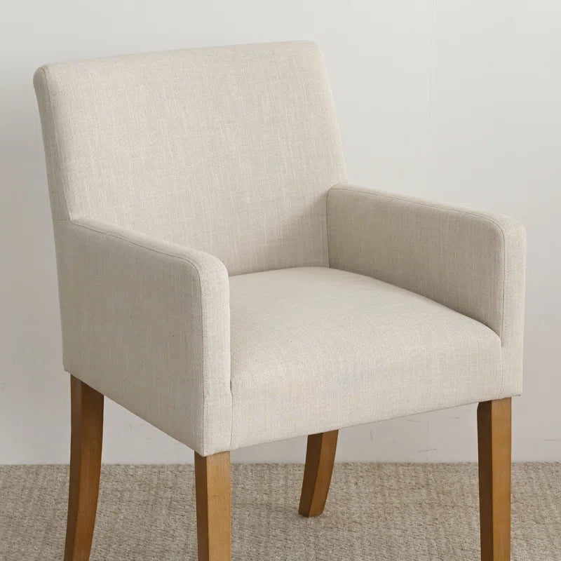 Upholstered Linen Armchair