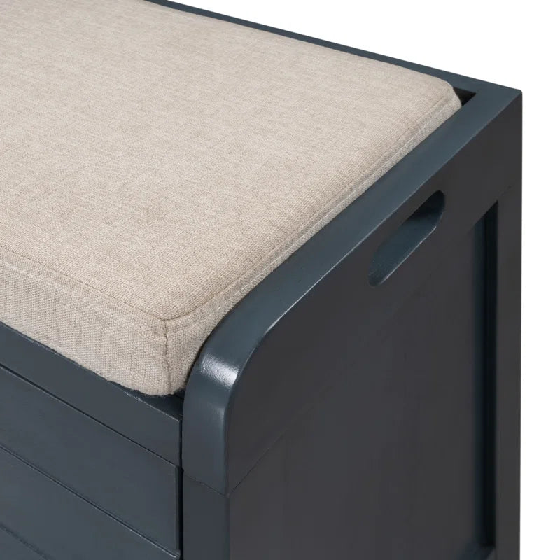 Entryway Bench with Removable Basket and Drawers