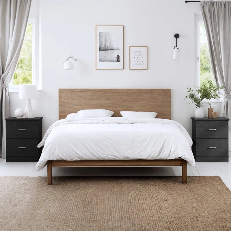 Allyannah 2 Drawer Nightstand (Set of 2)