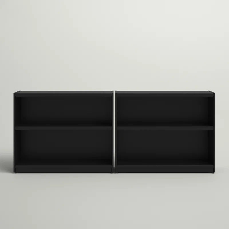 Donyo Small 2 Shelf Bookcase - Set of 2, Storage Bookshelves for Home Office and Living Room
