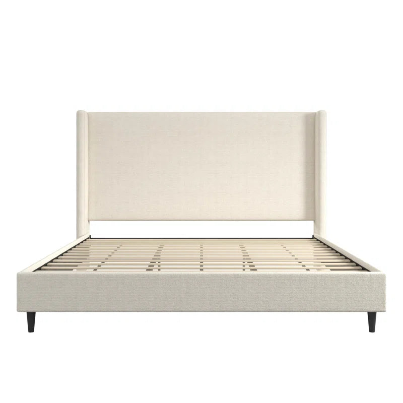 Birzer King Upholstered Wingback Bed