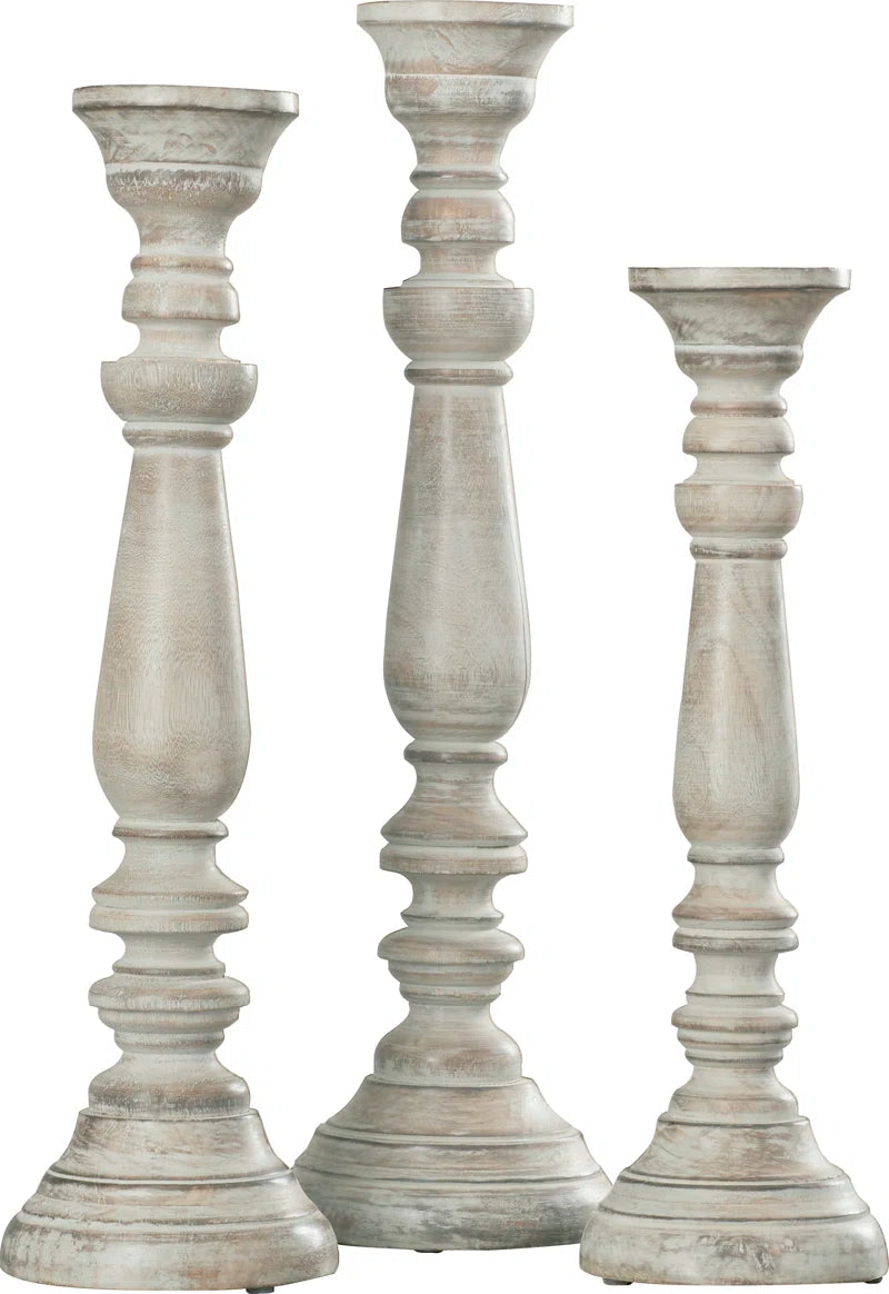 Schoenfeld Wood Tabletop Candlestick