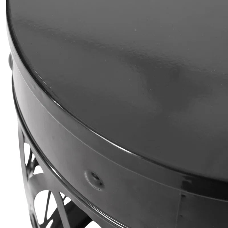 Moraima round Metal Outdoor Side Table