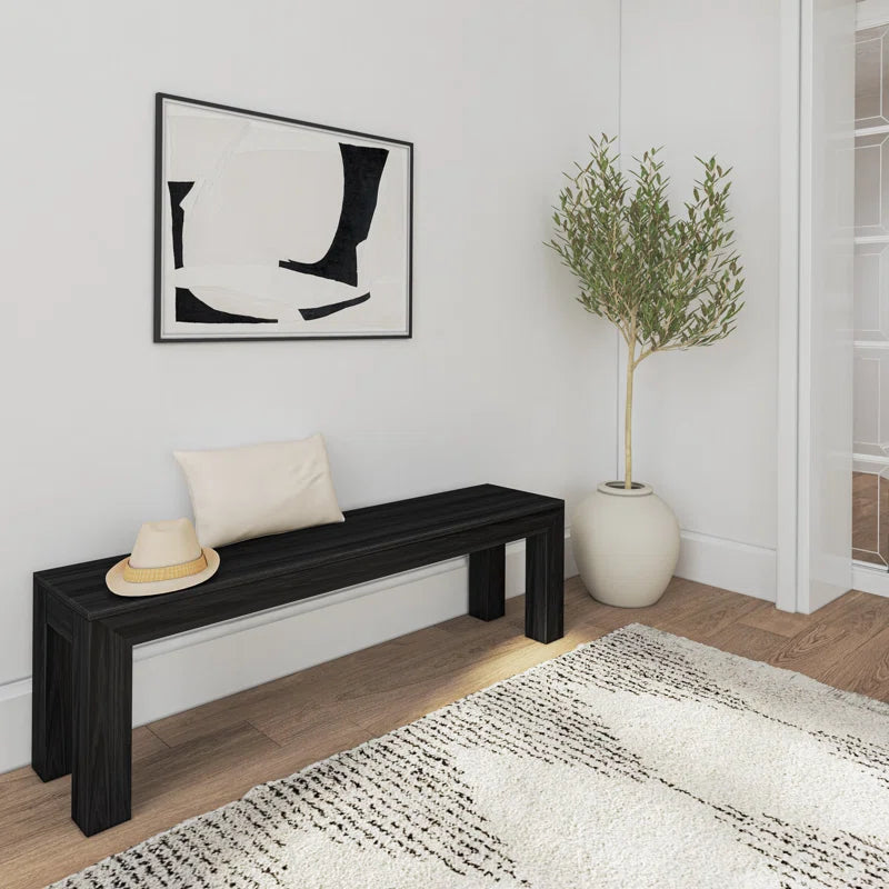 Linzy Modern Wood Bench