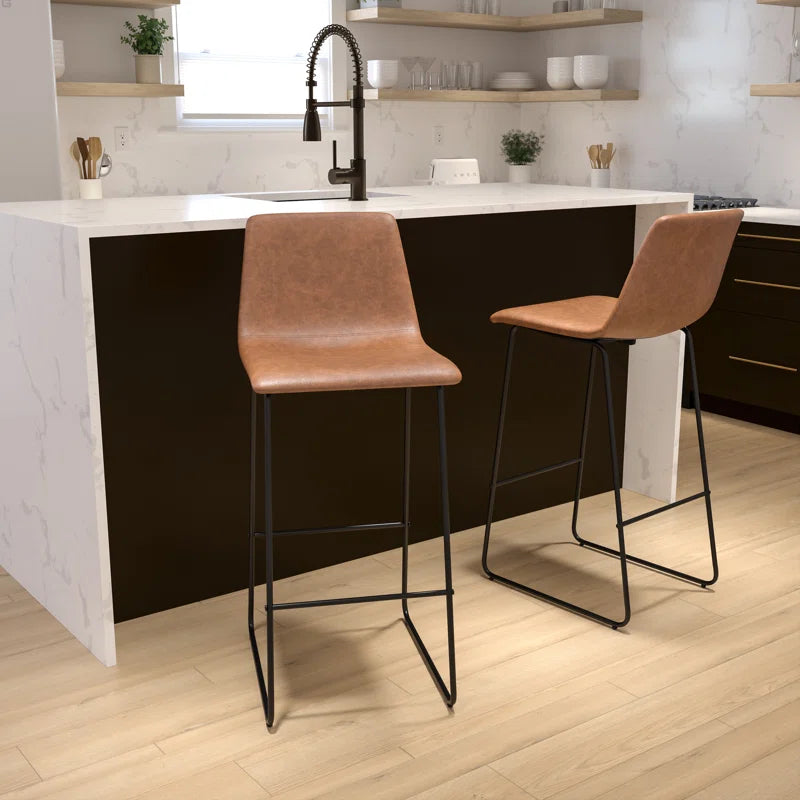 Liekele Upholstered Counter Height Modern Dining Stools