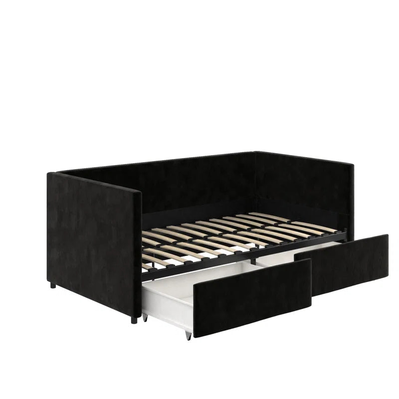 Dmitry Upholstered Daybed with Drawers