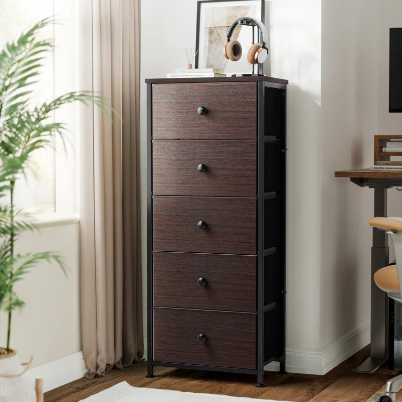 Ojaswi 5-Drawer Dresser, Chest of Drawers, Bedroom Dresser
