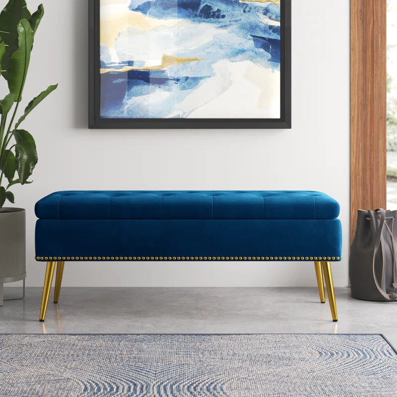 Kajana Upholstered Flip Top Storage Bench
