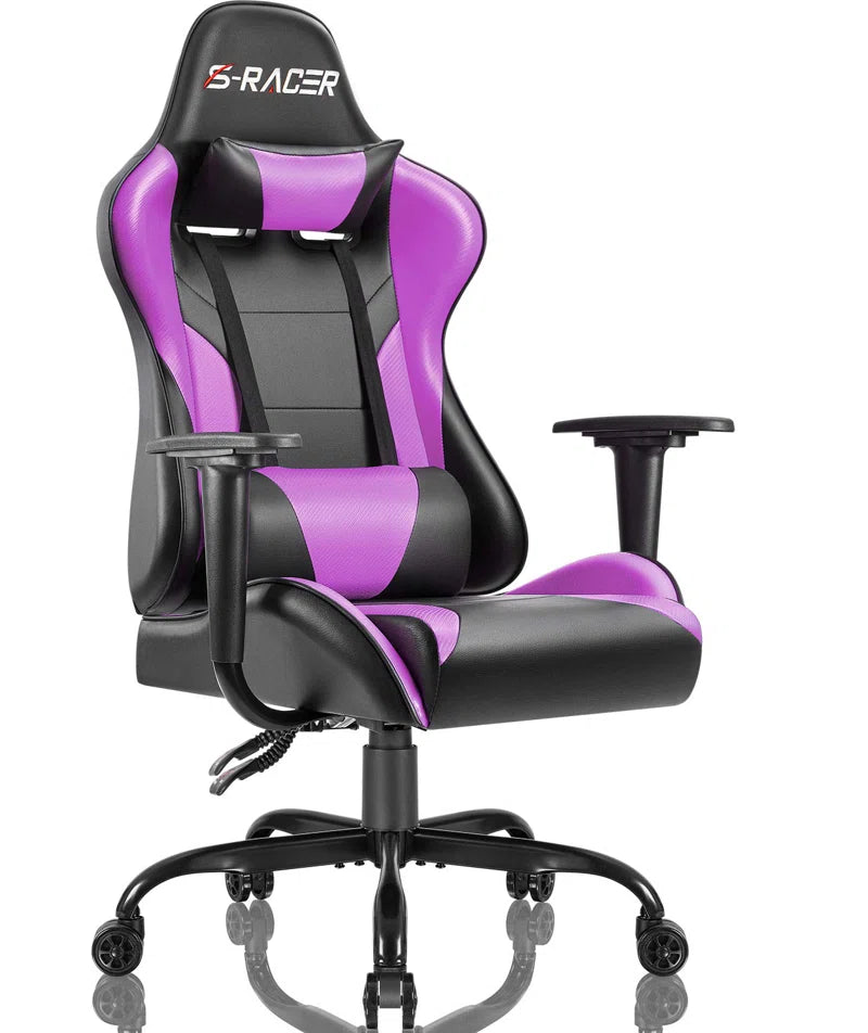 High-Back Adjustable Reclining Ergonomic Faux Leather PC & Racing Game Chair