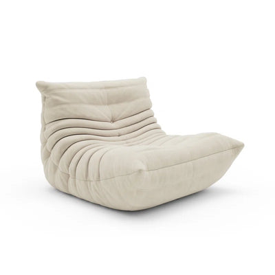 Danial Armless Bean Bag Chair, Mid Century Foam Chair