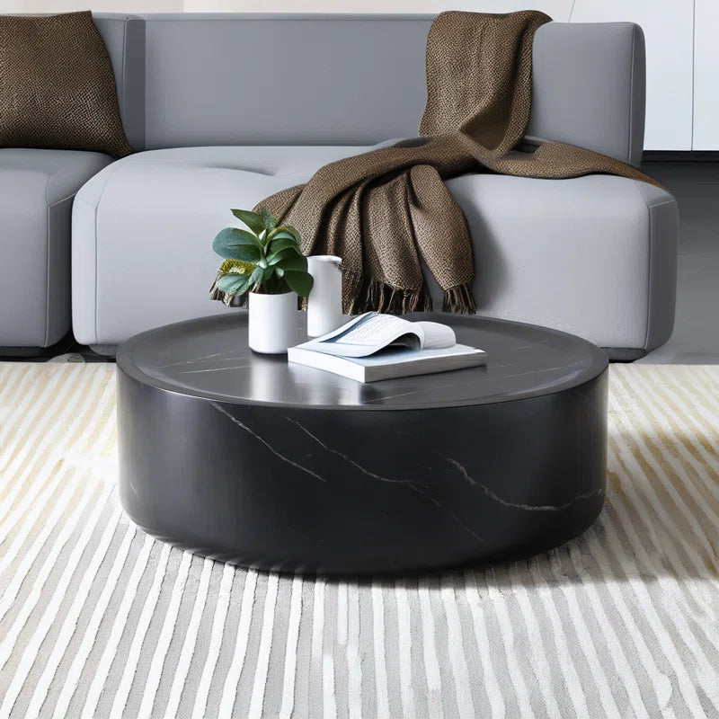 Vozelle Coffee Table,Cocktail Table,Living Room Table with round Tabletop