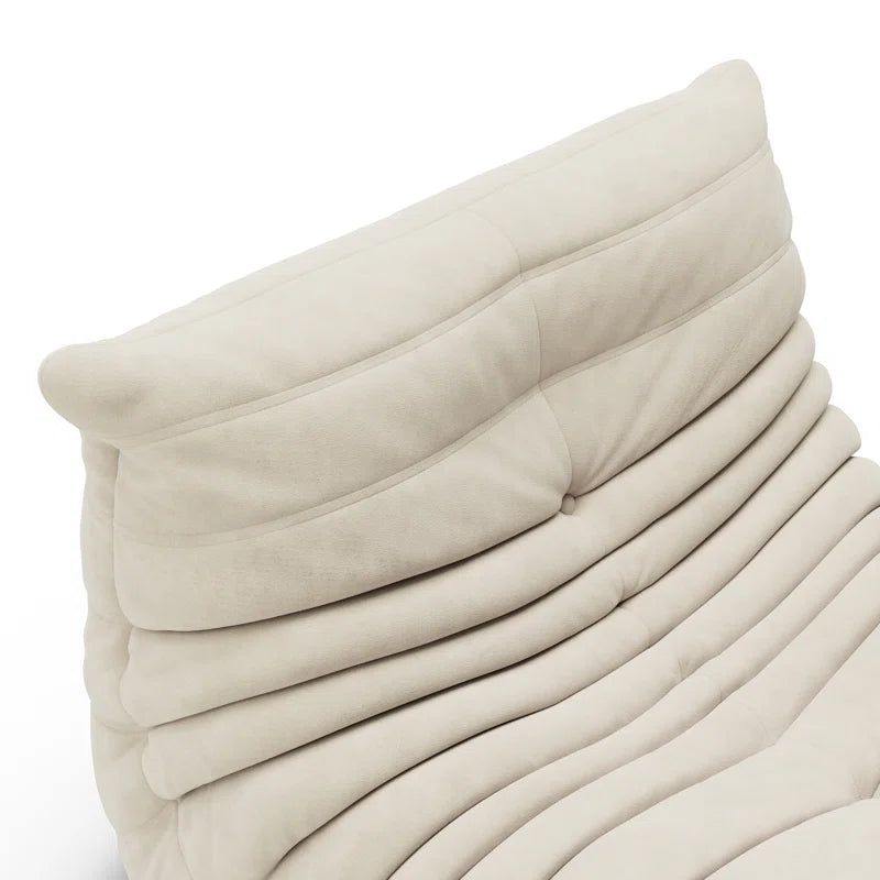 Danial Armless Bean Bag Chair, Mid Century Foam Chair