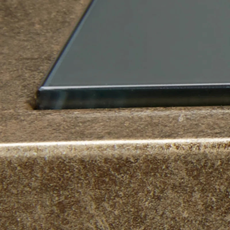 Alsafi Glass Top End Table