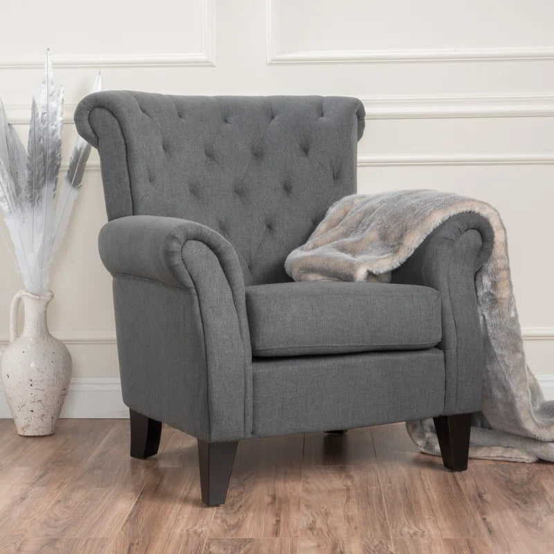 Losoto 91.44Cm Wide Tufted Armchair, Upholstered Accent Chair for Living Room, Bedroom