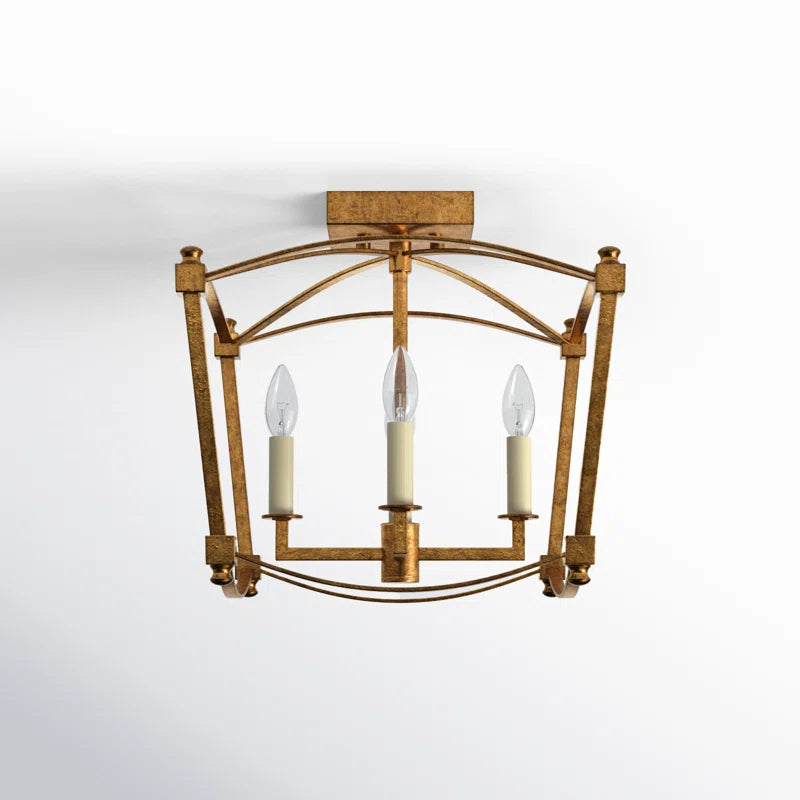 Olive Semi Flush Mount