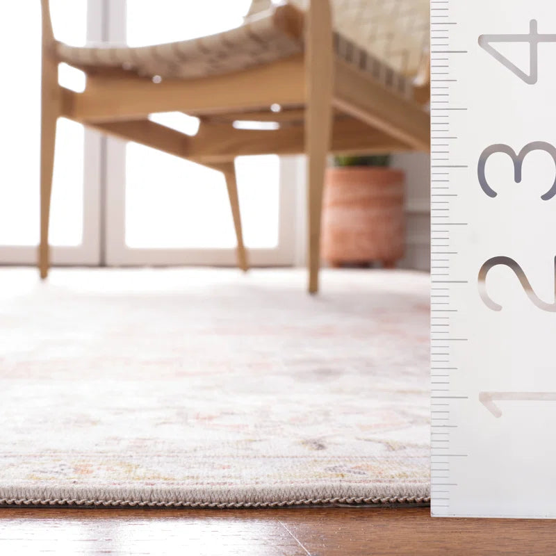 Sonia Oriental Power Loom Light Grey / Rust