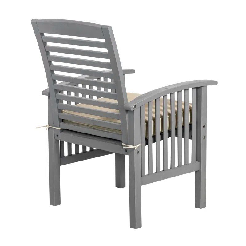 Outdoor Dining Armchair with Cushion