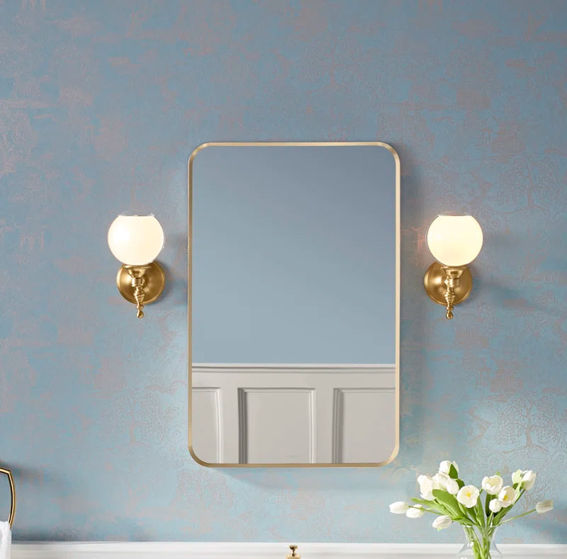 Essential Rectangular Wall Mirror, Bathroom / Vanity Mirror with Frame