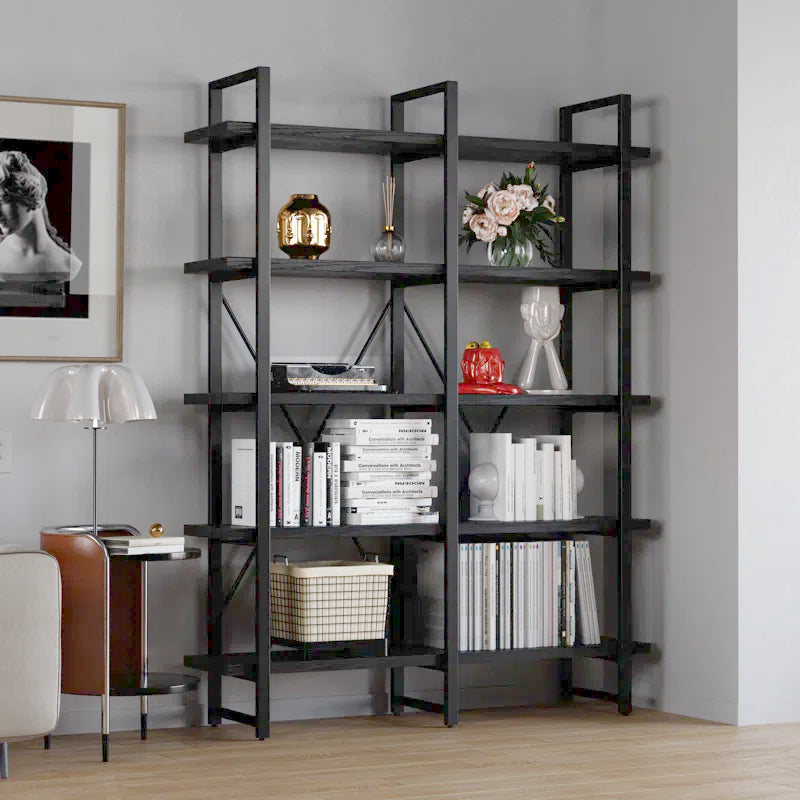Wynot 70 H X 53.1 W Bookcase Double Wide 5 Tiers