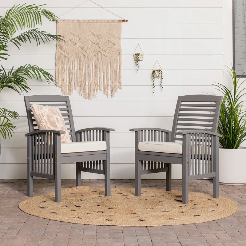 Outdoor Dining Armchair with Cushion