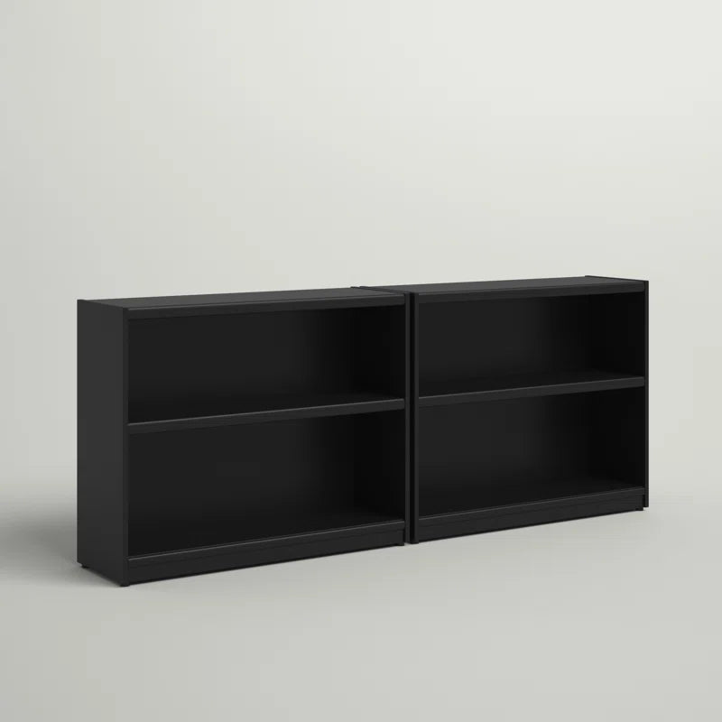 Donyo Small 2 Shelf Bookcase - Set of 2, Storage Bookshelves for Home Office and Living Room
