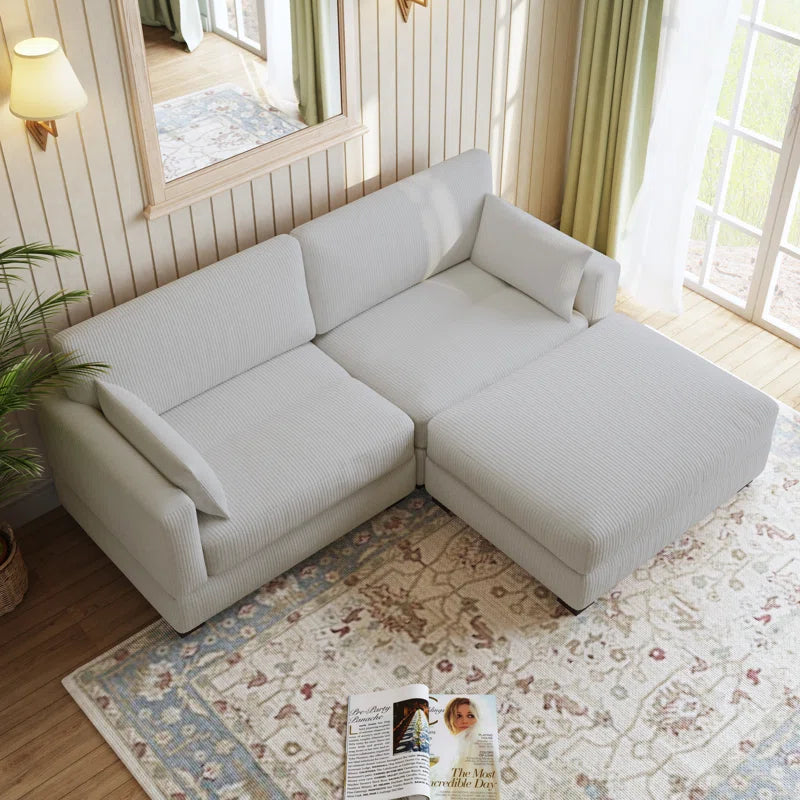 Maelina 3 - Piece Corduroy Sectional