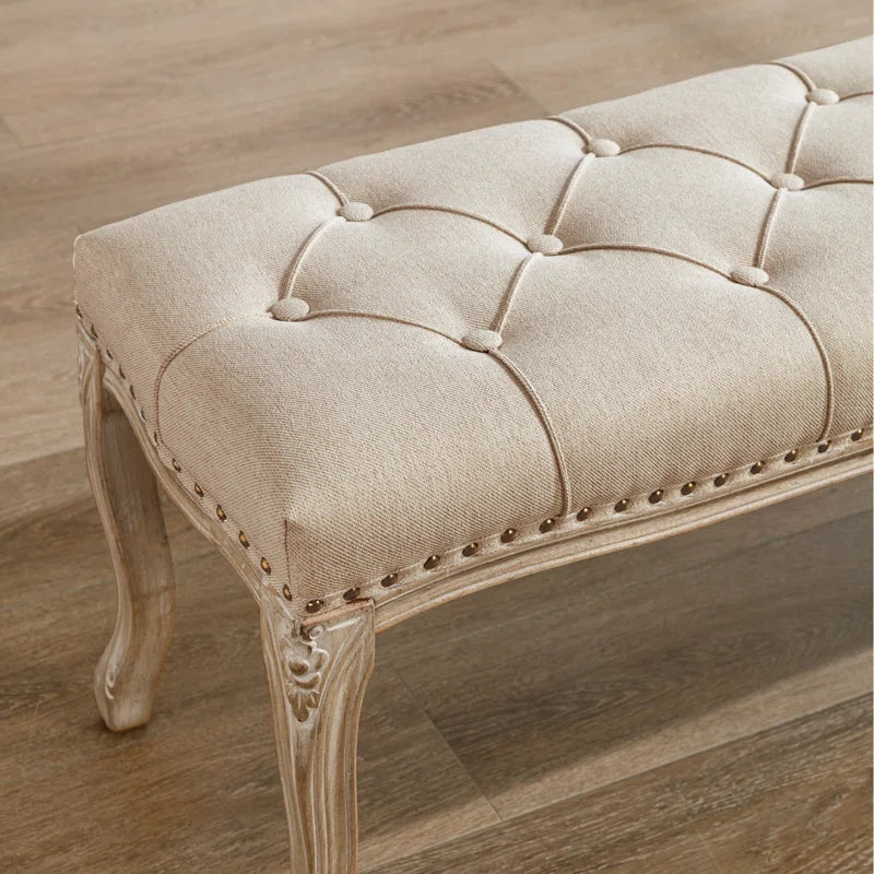 Barajas Linen Upholstered Bench