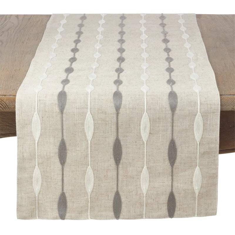 Atropos Modern Embroidery Table Runner