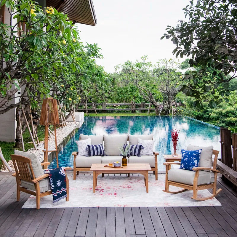 Summerton Teak Patio Chair with Cushions