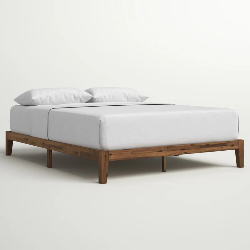 Sabir Contemporary Modern Solid Wood Bed