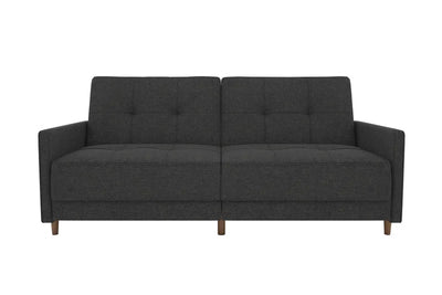 Besnard Twin 76'' Upholstered Cushioned Convertible Sofa